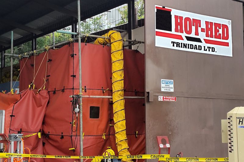 Hot-Hed's ATEX Certified hot work Habitat™ at our Trinidad & Tobago workshop